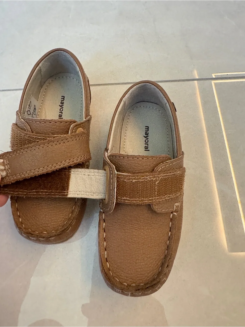 Mayoral Brown Toddler Moccasin-Style Leather Shoes